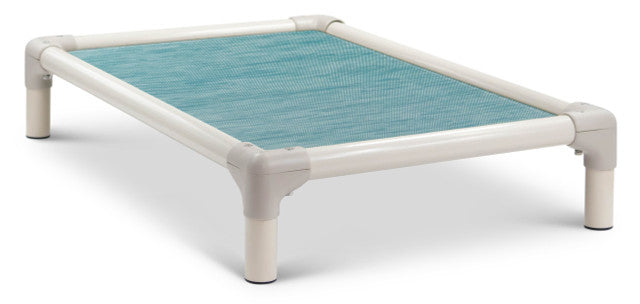 Kuranda Silver Aluminum Rectangle Dog Cot