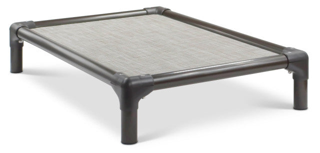 Kuranda Silver Aluminum Rectangle Dog Cot